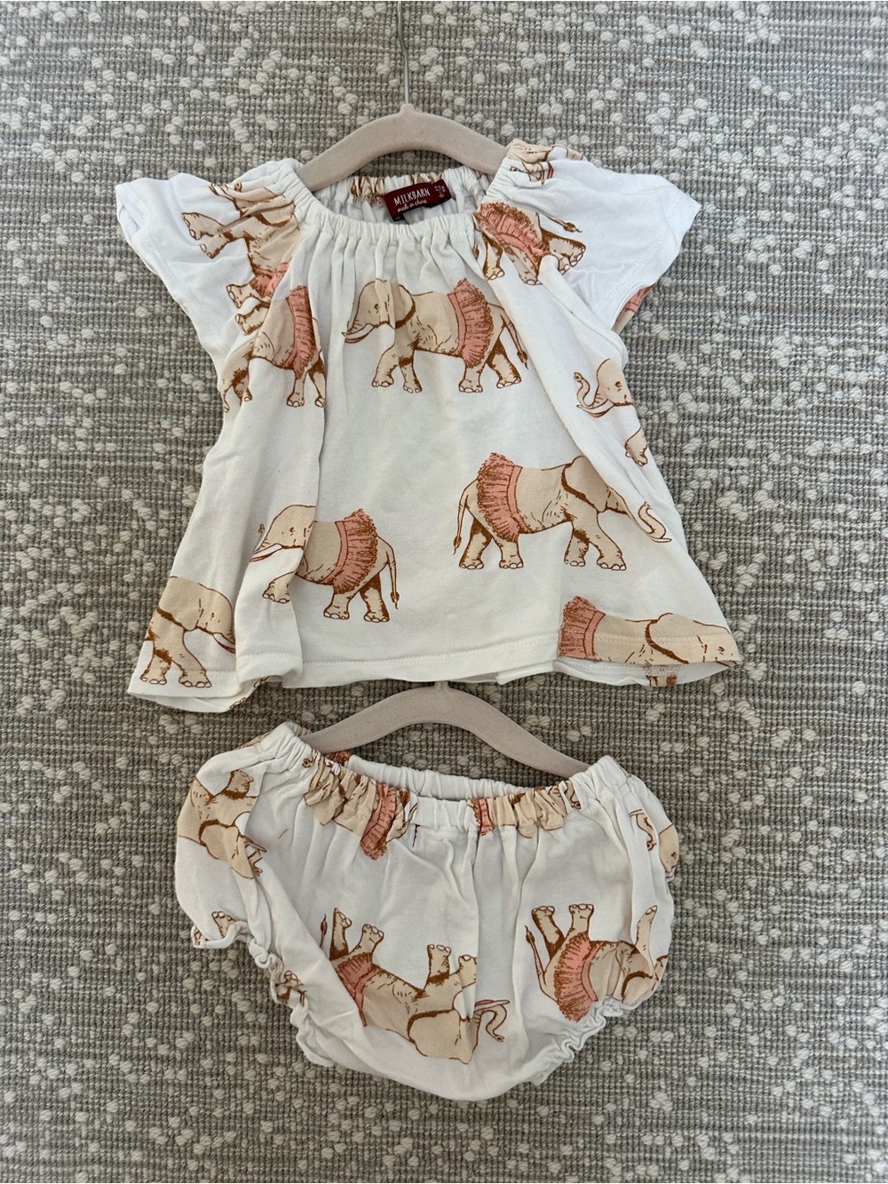 MilkBarn Elephant Dress & Bloomers 🐘🤍